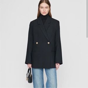 Anine Bing Black Kaia Blazer